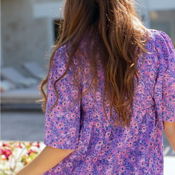 Emerson Fry India Collection Isla Dress Size M/L Cotton Organic Festival Style - Picture 8 of 11